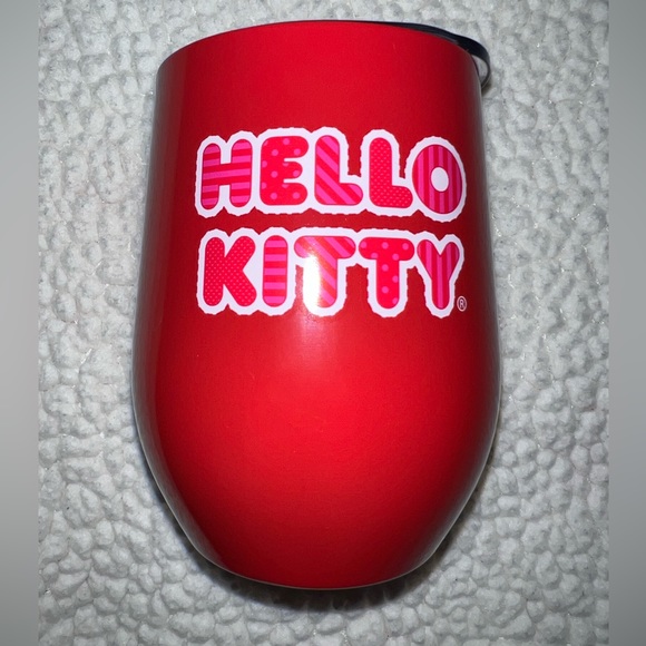 Red Christmas Hello Kitty coffee cup, hello kitty tumbler. Hello kitty christmas - Picture 2 of 3
